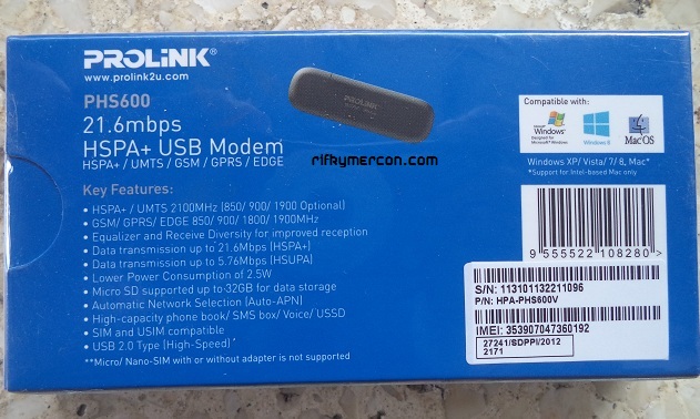 Review Modem : Prolink PHS600 21.6 mbps sp