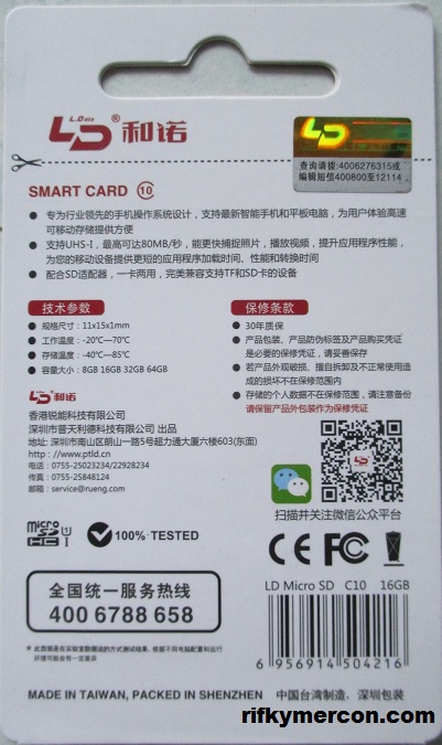 Review Kartu SD/Micro SD merek LData Smartcard 16GB ss
